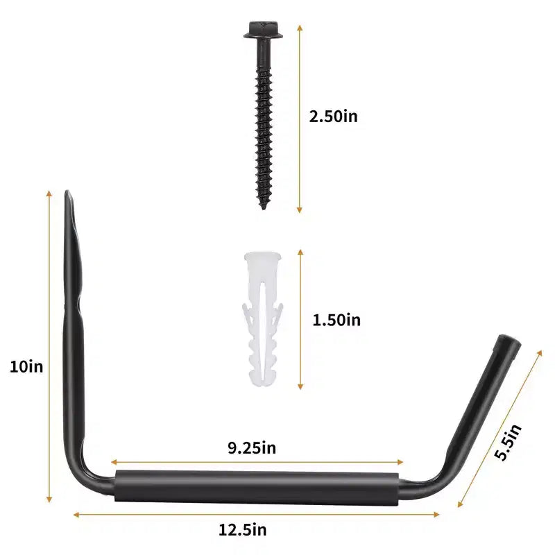 LUGO 4pc Heavy Duty Steel Hooks