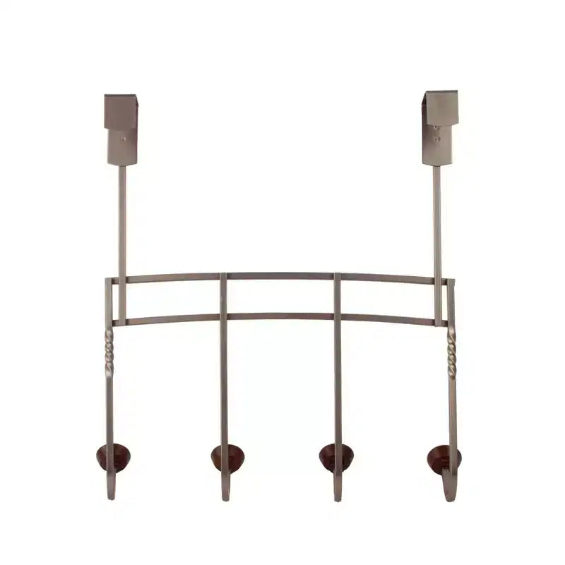 Spectrum Diversified Cambridge Over The Door 4 Hook Rack Ivory