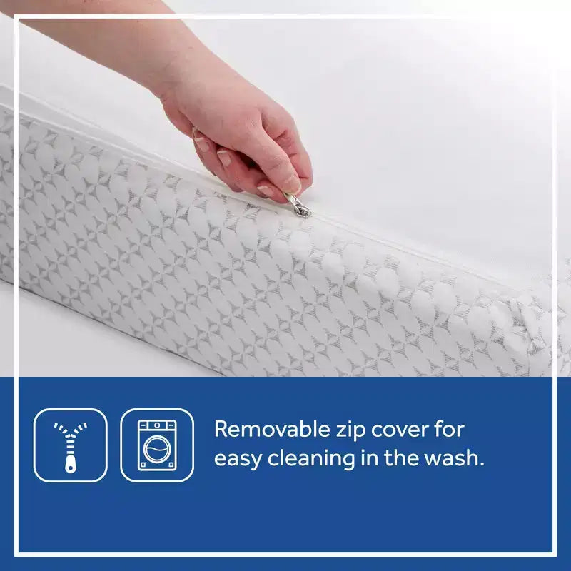 Sealy Refresh Breathable Knit Crib 6" Foam Mattress - White: Firm Side/Soft Side, Hypoallergenic, Waterproof Cover