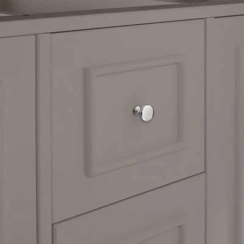 Alaterre Furniture Williamsburg 60 in. Double Sink Bathroom Vanity - Freestanding Cabinet Without Top, Gray