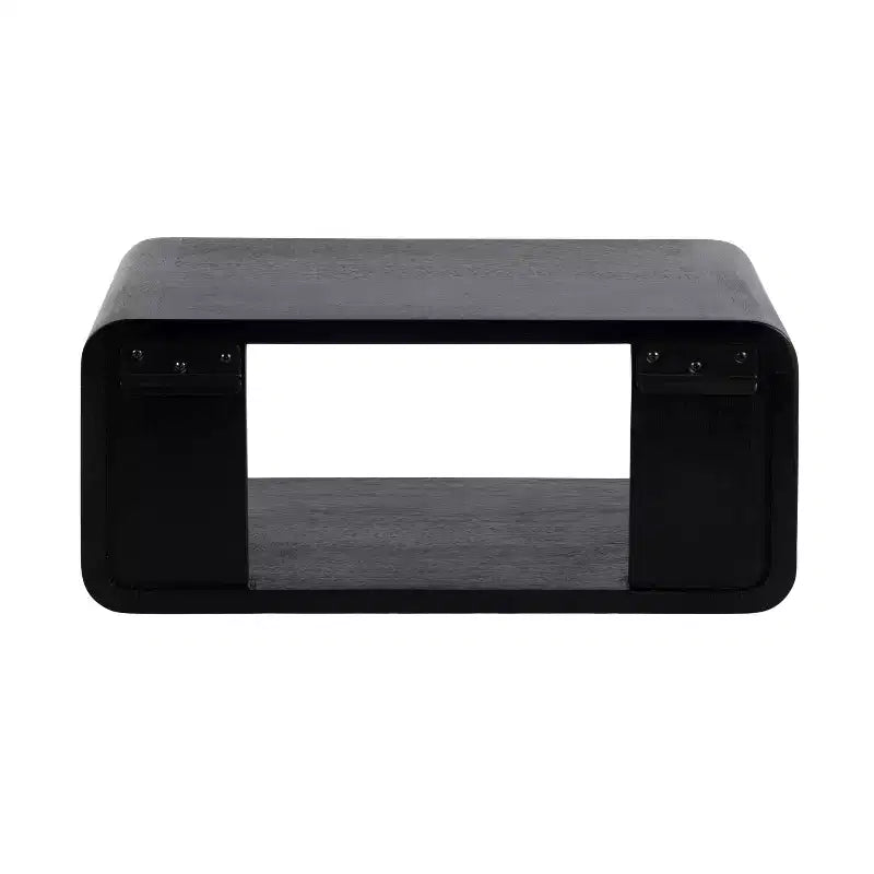 Kate & Laurel All Things Decor 18"x10" Deguara Floating Shelf Black