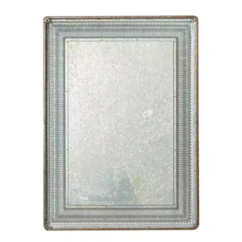 Olivia & May Metal Intricately Carved Wall Mirror Brown: Farmhouse Style, Iron Frame, No Assembly Required