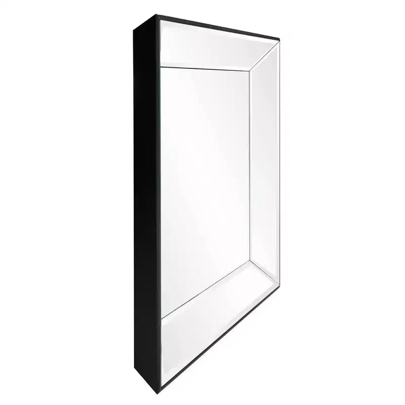 Howard Elliott Modern Square Decorative Vogue Wall Mirror Silver: 22"x22", Glass & Wood Frame, No Assembly Required