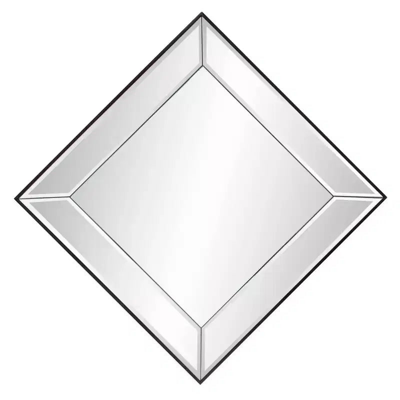 Howard Elliott Modern Square Decorative Vogue Wall Mirror Silver: 22"x22", Glass & Wood Frame, No Assembly Required