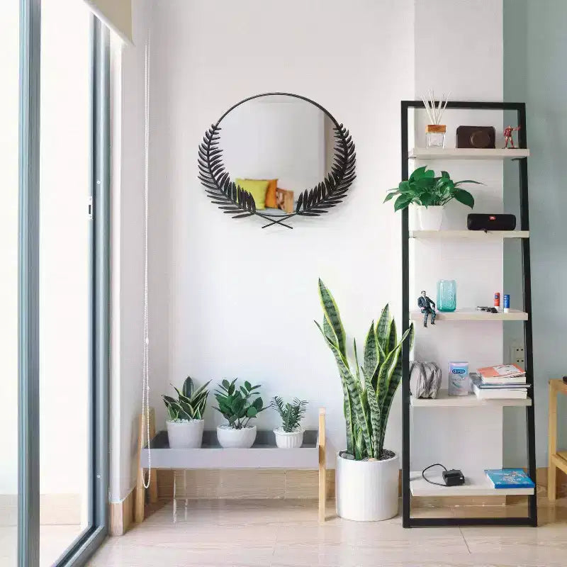 22"x21" Emperor Wall Mirror Black - Infinity Instruments: Grecian Iron Frame, No Assembly Required