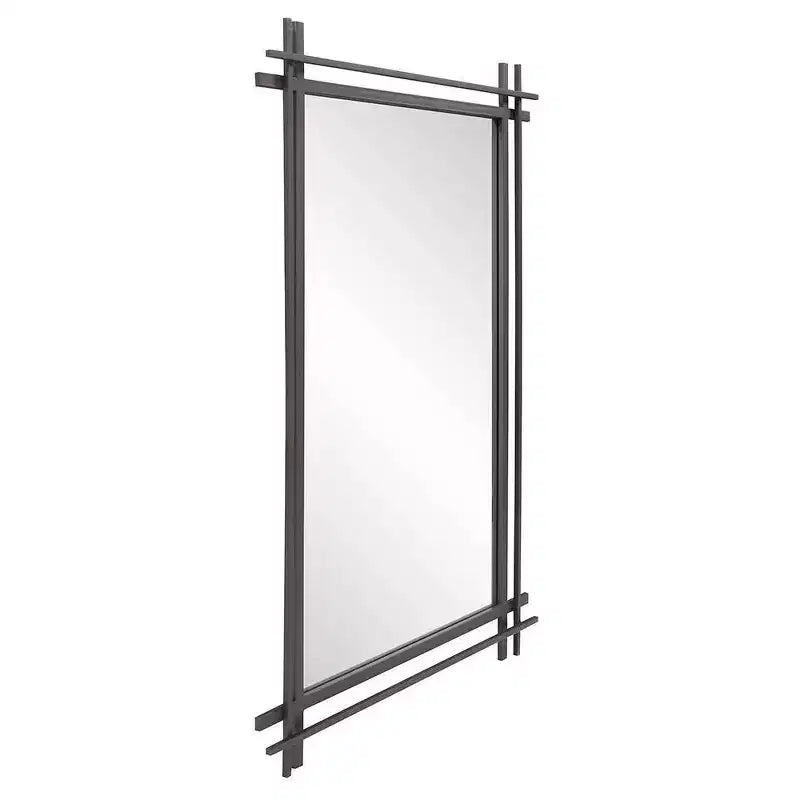 Howard Elliott 27"x38" Gold Leaf Ornate Framed Rectangular Wall Mirror: Modern Style, Polyurethane Frame, No Assembly Required