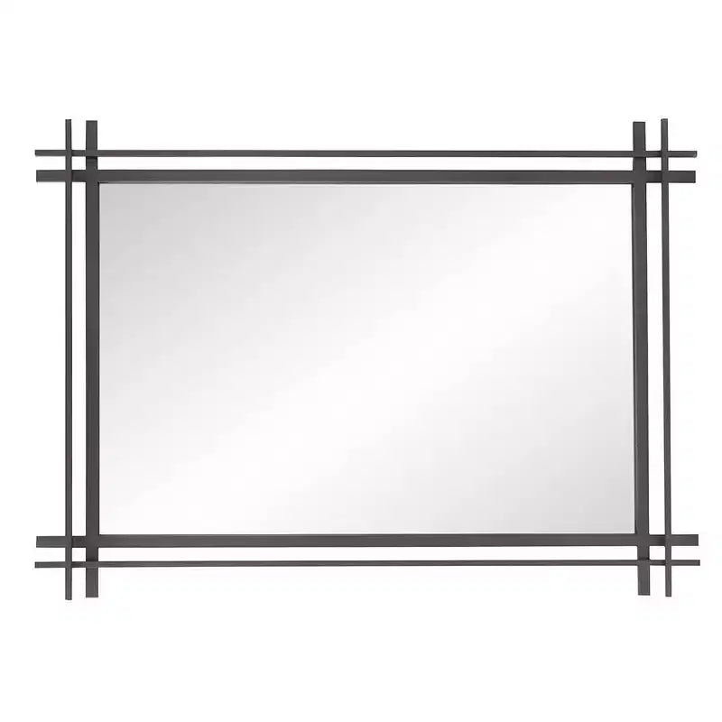 Howard Elliott 27"x38" Gold Leaf Ornate Framed Rectangular Wall Mirror: Modern Style, Polyurethane Frame, No Assembly Required