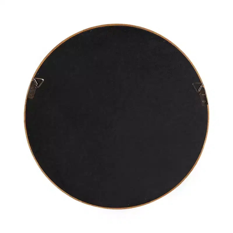 Kate & Laurel All Things Decor (Set of 3) Valenti Round Wall Mirror Set Rustic Brown