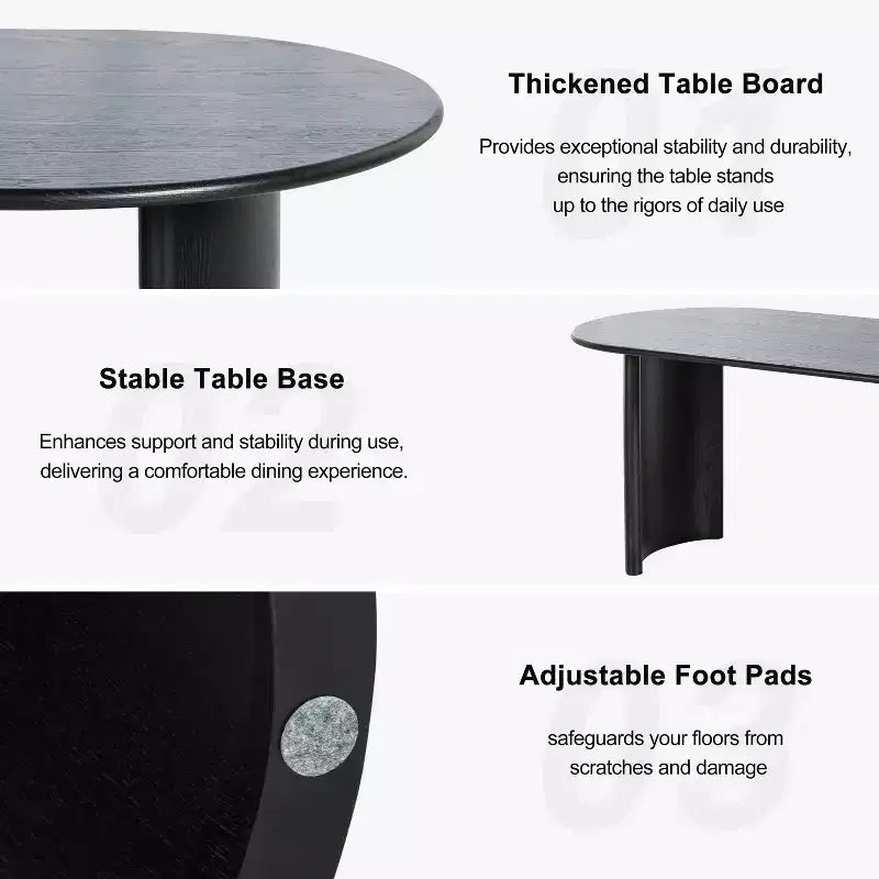 Dovelina Dining Table Modern Wood Kitchen Table Dining Room Table