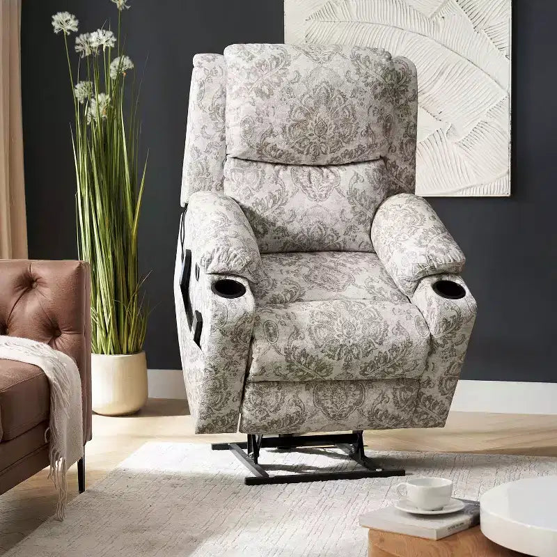 Leo Dual Motor Lift Assist Recliner with Massage and Heat| HULALAHOME
