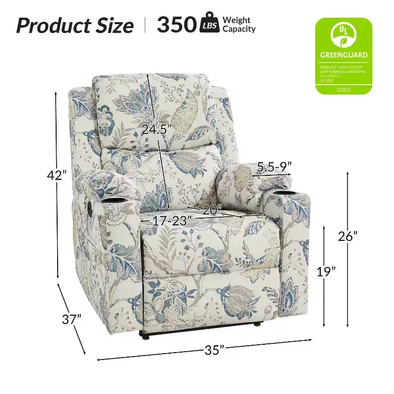 Leo Dual Motor Lift Assist Recliner with Massage and Heat| HULALAHOME