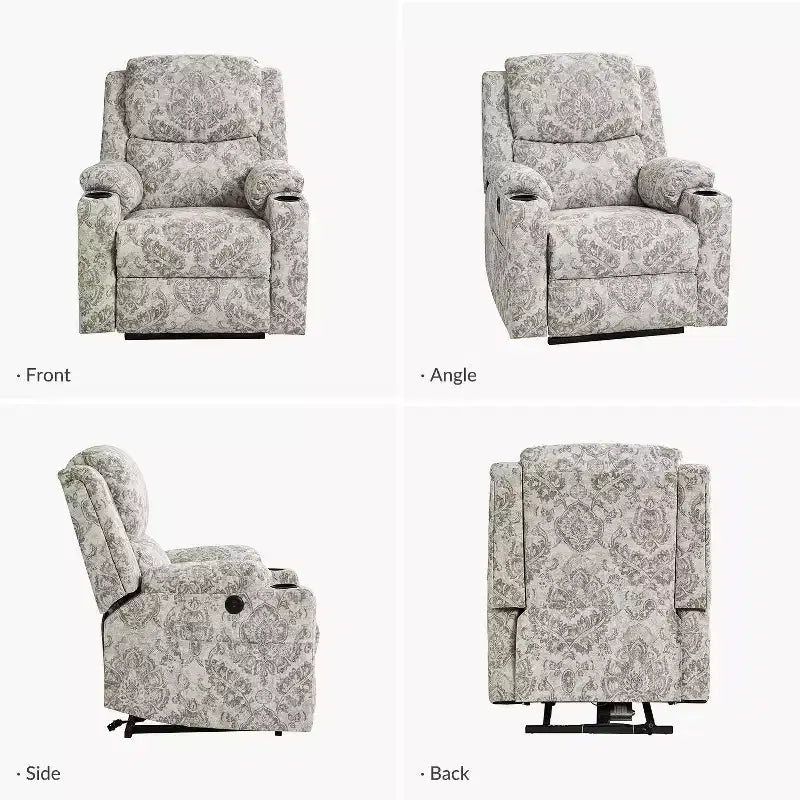 Leo Dual Motor Lift Assist Recliner with Massage and Heat| HULALAHOME