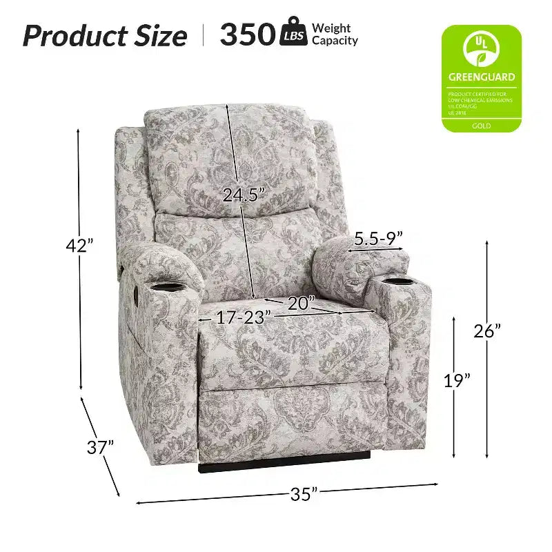 Leo Dual Motor Lift Assist Recliner with Massage and Heat| HULALAHOME