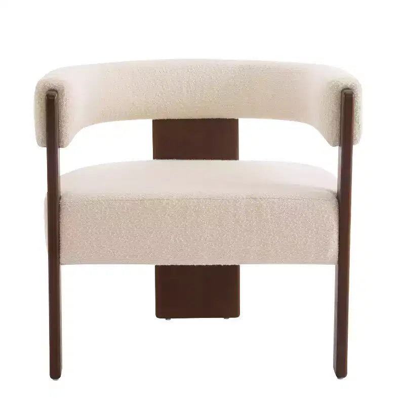 Christopher Knight Home Noah Modern Rubberwood Upholstered Accent Arm Chair