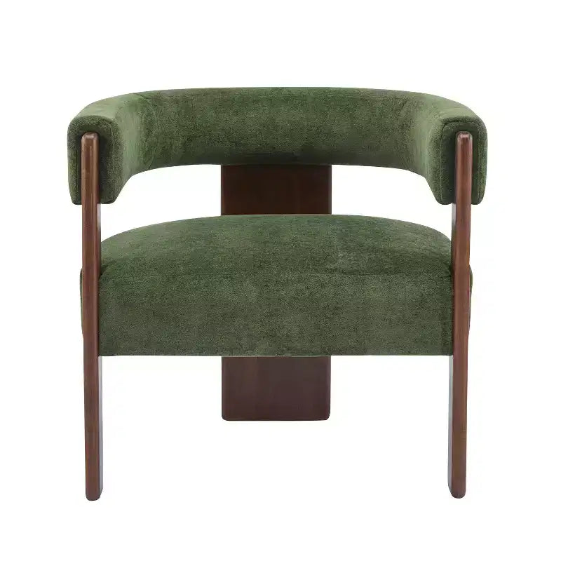 Christopher Knight Home Noah Modern Rubberwood Upholstered Accent Arm Chair