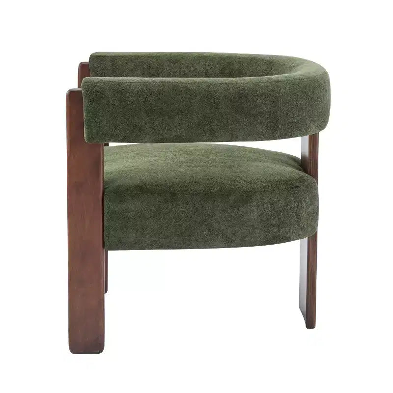 Christopher Knight Home Noah Modern Rubberwood Upholstered Accent Arm Chair