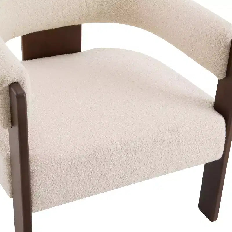Christopher Knight Home Noah Modern Rubberwood Upholstered Accent Arm Chair