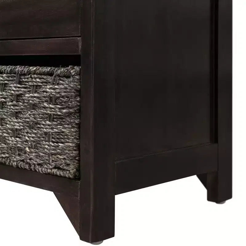 Whisen Storage Bench with Removable Basket and 2 Drawers