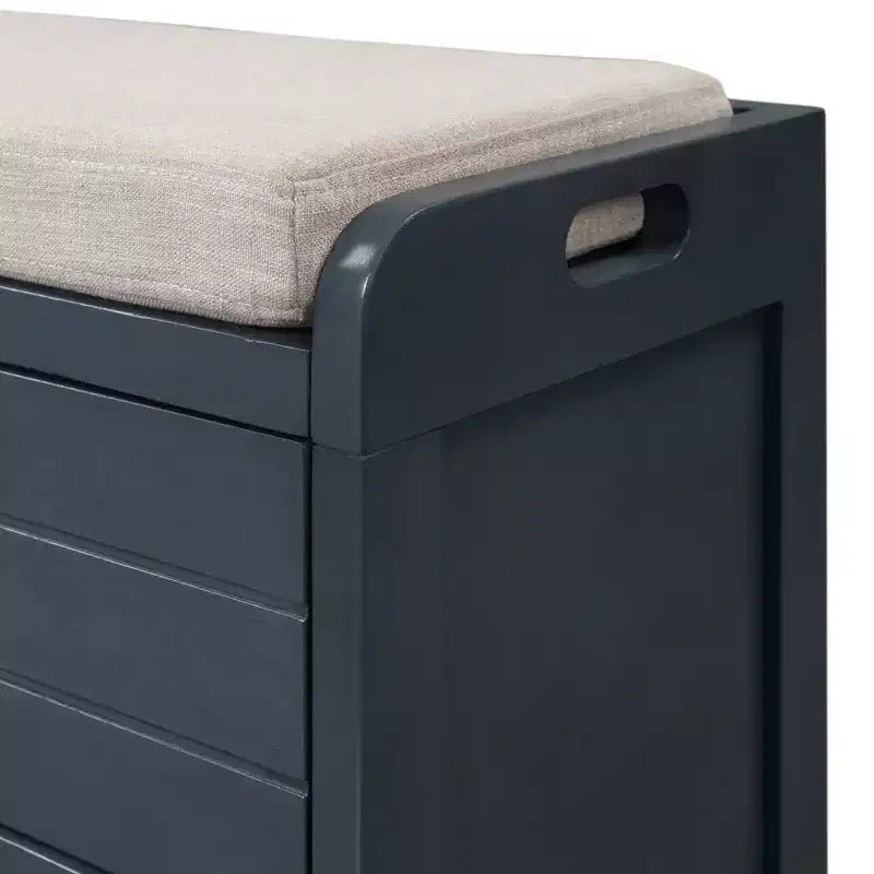 Whisen Storage Bench with Removable Basket and 2 Drawers