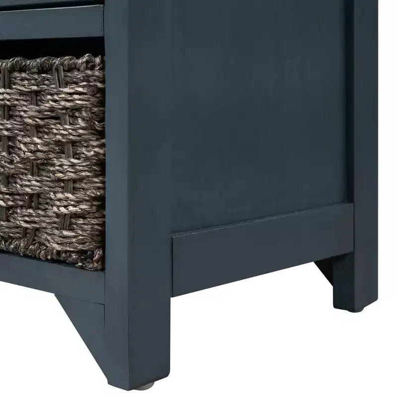 Whisen Storage Bench with Removable Basket and 2 Drawers