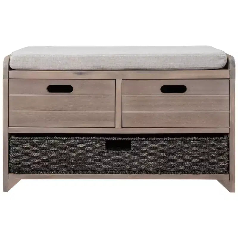 Whisen Storage Bench with Removable Basket and 2 Drawers