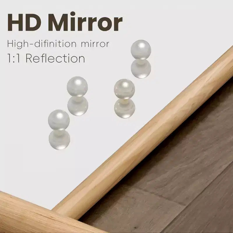 PexFix 21 in. W x 64 in. H Ladder-Style Solid Wood Framed Mirror in Brown