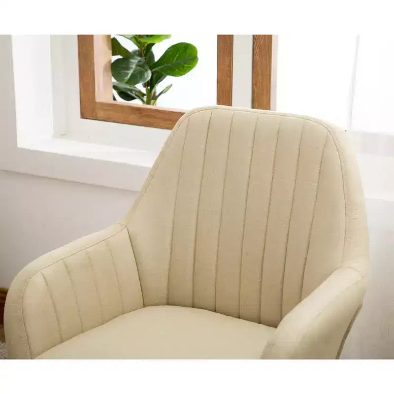 Roundhill Furniture Tuchico Contemporary Fabric Accent Chair, Tan