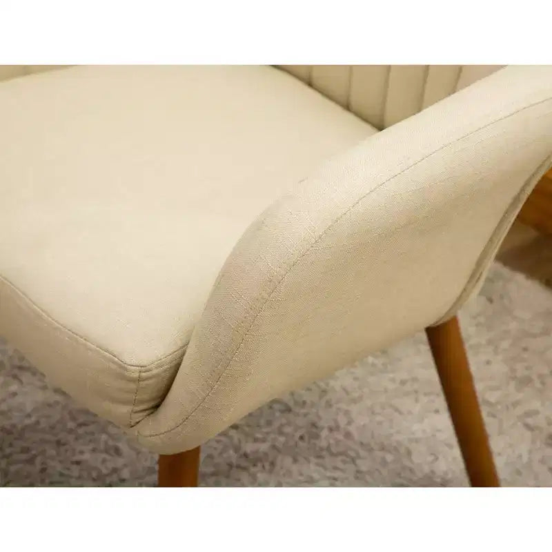 Roundhill Furniture Tuchico Contemporary Fabric Accent Chair, Tan