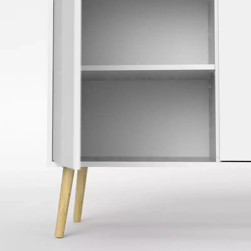 Tvilum,Diana Sideboard with 3 Doors and 3 Drawers, White/Oak Structure