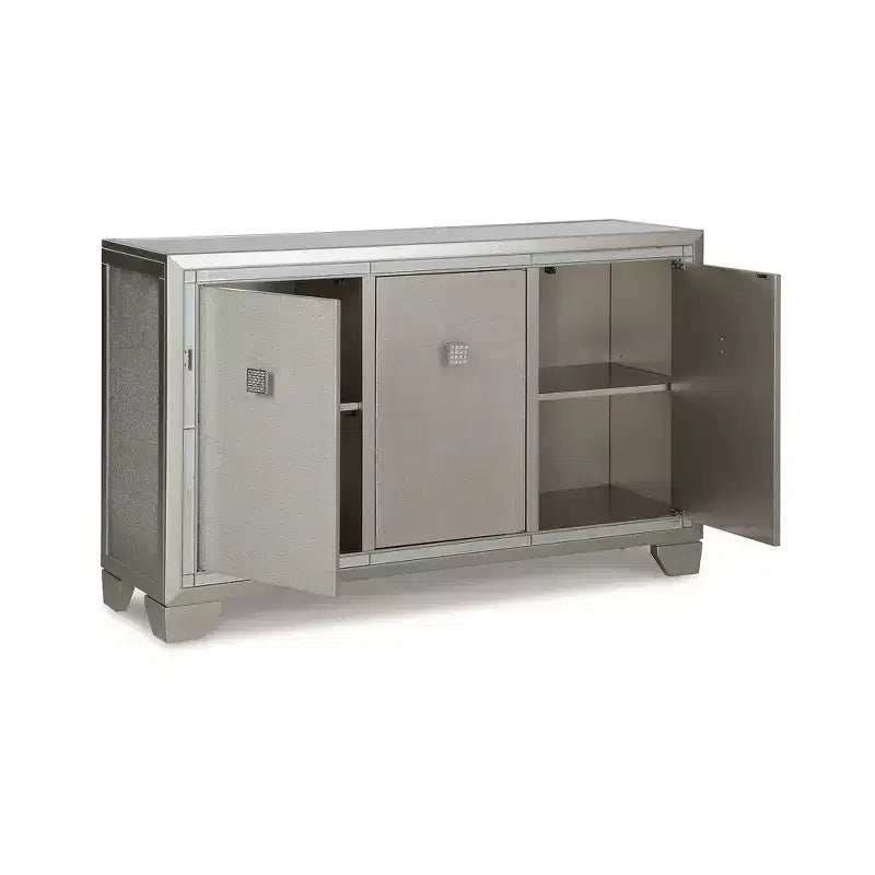 Signature Design by Ashley Contemporary Chaseton Accent Cabinet Champagne