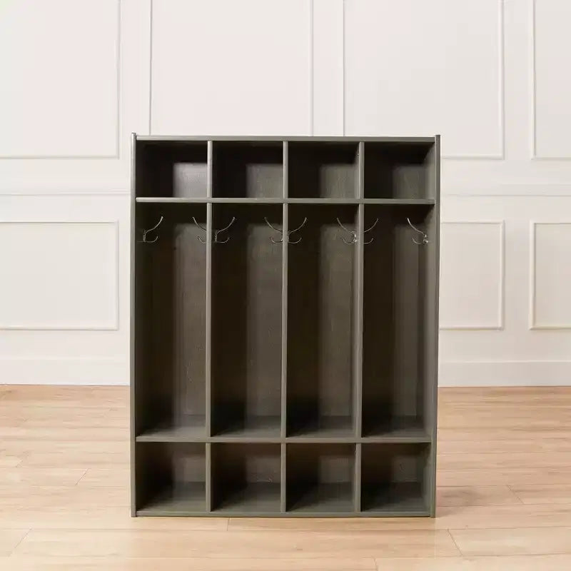 ECR4Kids Streamline 4-Section Coat Locker with Cubby Storage, Classroom Furniture