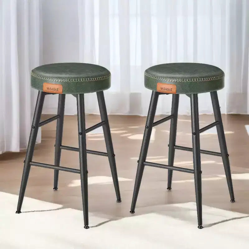 EKHO 24.8-Inch Tall Bar Chair Set of 2, Counter Height Bar Stools, Kitchen Counter Stools