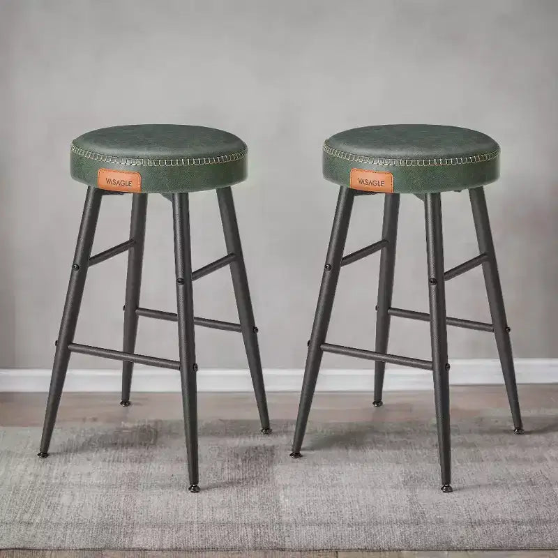 EKHO 24.8-Inch Tall Bar Chair Set of 2, Counter Height Bar Stools, Kitchen Counter Stools