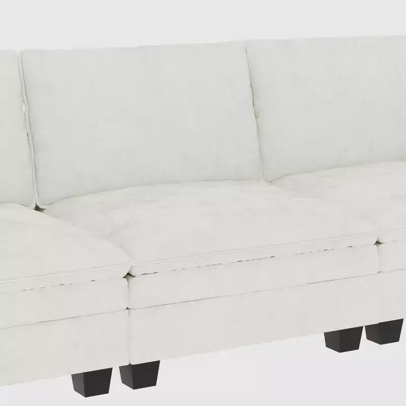 Christopher Knight Home 107.8 L-Shaped 3 Seater Sofa with Ottoman