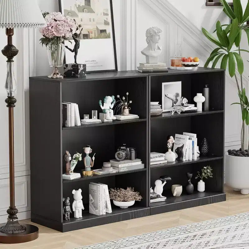 PexFix 41x31x16 Wood Accent Cabinet with Adjustable Shelf Storage Cabinet without Door Black
