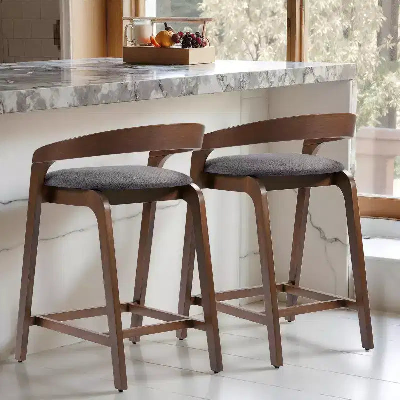 Christopher Knight Home Casper Contemporary 25.25 Rubberwood Counter Stools (Set of 2)