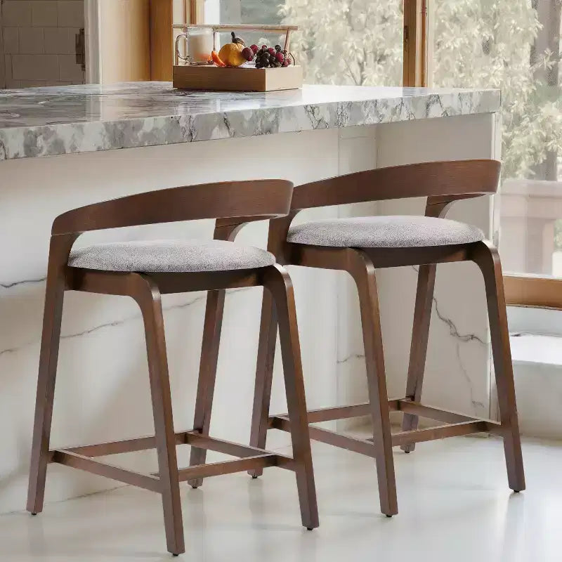 Christopher Knight Home Casper Contemporary 25.25 Rubberwood Counter Stools (Set of 2)