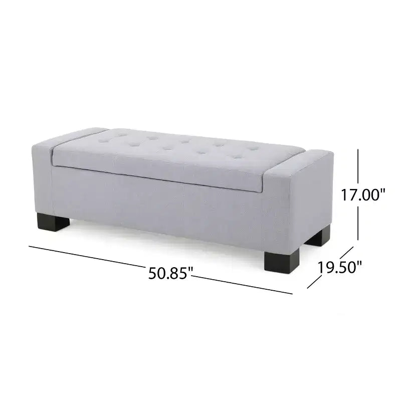 Christopher Knight Home Nadia Contemporary Tufted Storage Ottoman Bench