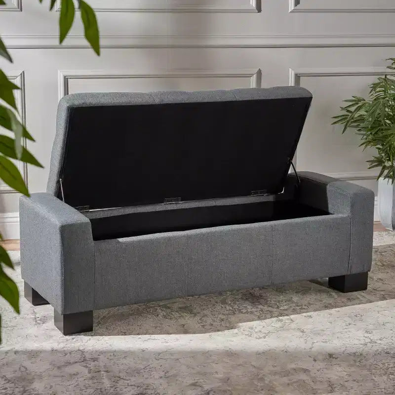 Christopher Knight Home Nadia Contemporary Tufted Storage Ottoman Bench