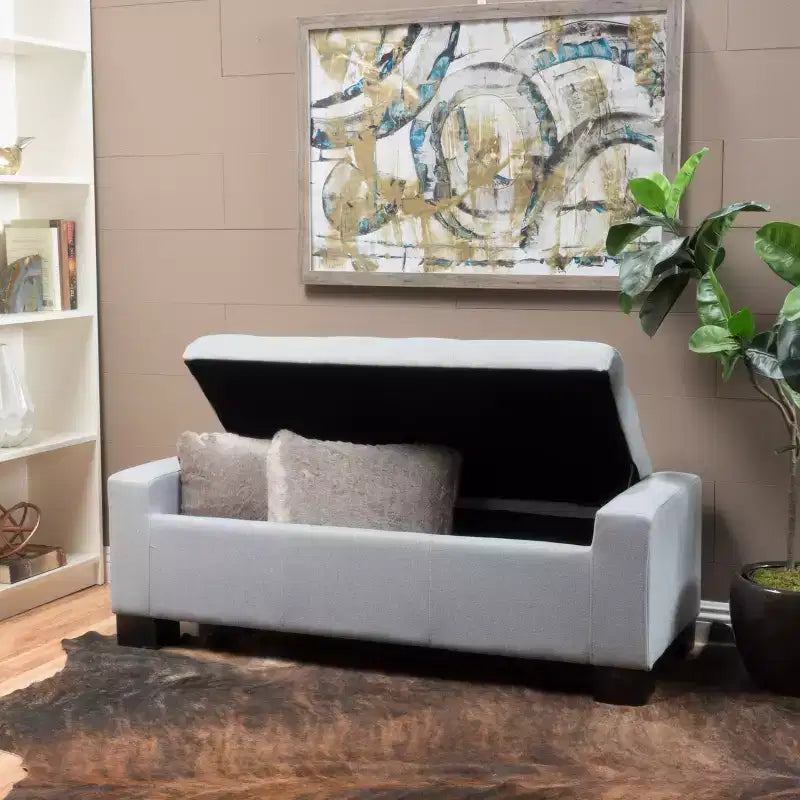 Christopher Knight Home Nadia Contemporary Tufted Storage Ottoman Bench
