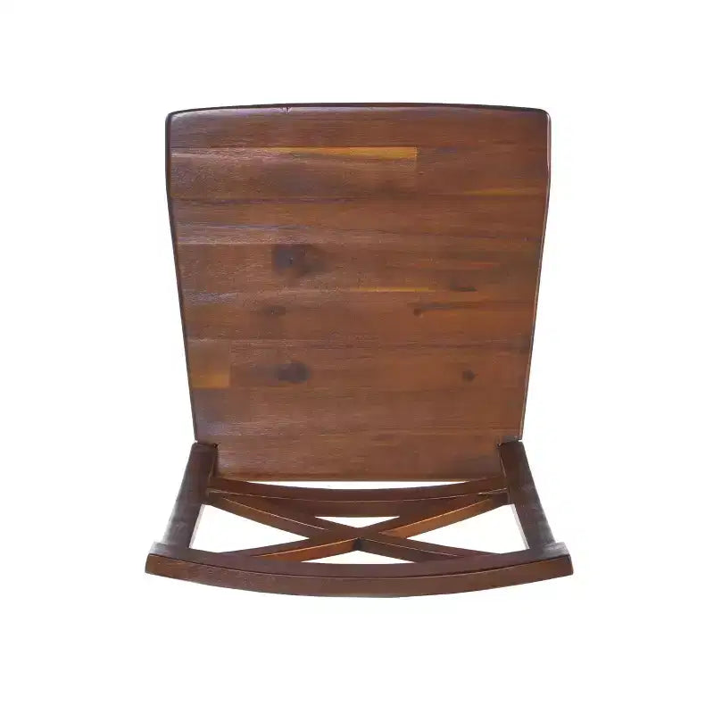 Christopher Knight Home Bostwick Farmhouse Acacia Wood Dining Chairs (Set of 2), Rich Mahogany