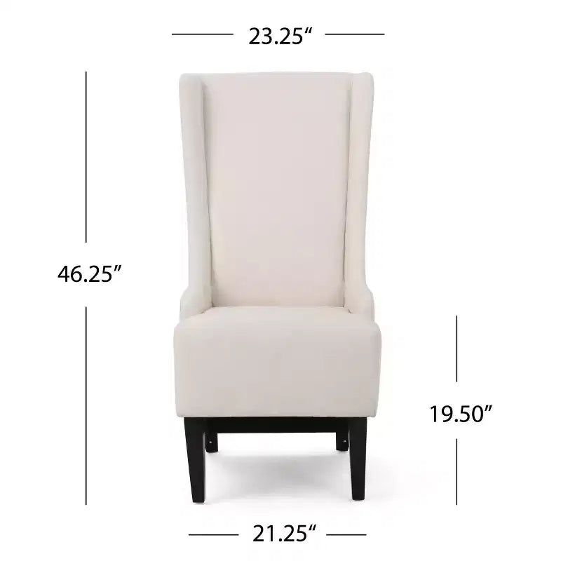 GDFStudio Sheldon Contemporary Fabric Upholstered High Back Dining Chair