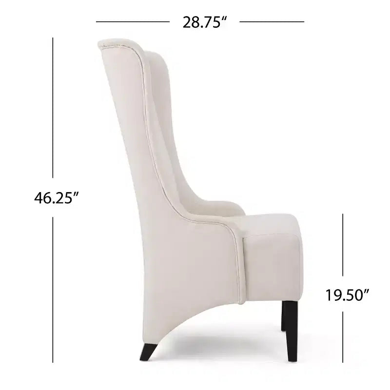 GDFStudio Sheldon Contemporary Fabric Upholstered High Back Dining Chair