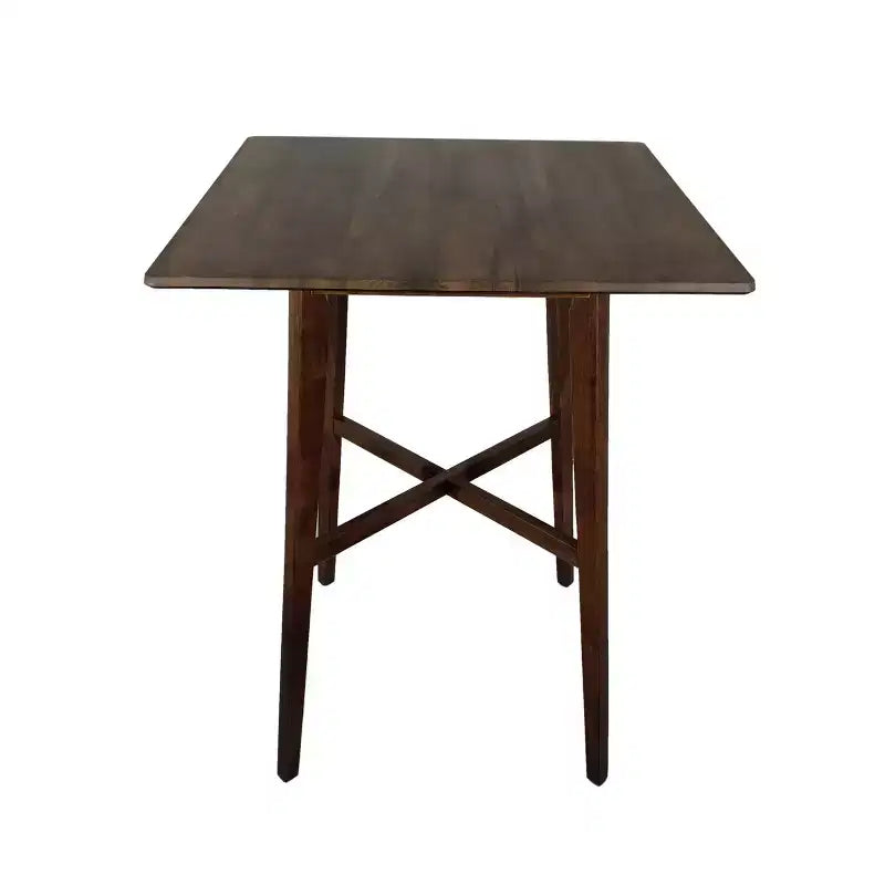 GDFStudio Hildred Modern Laminate and Rubber Wood Square 42 Bar Dining Table