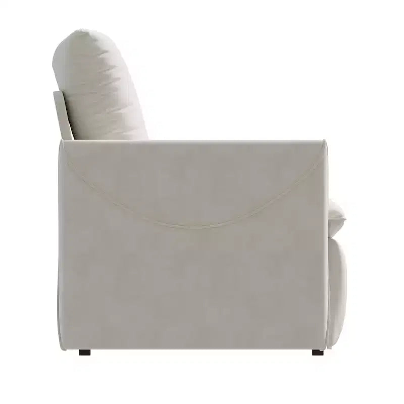 GDFStudio Zero Convertible 3-Seat 70.9 Velvet Upholstered Full Size Sofa Bed