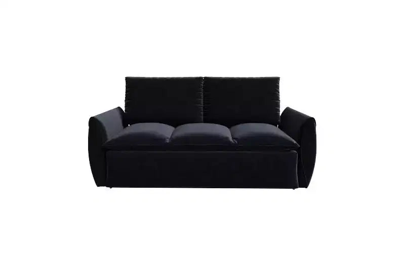 GDFStudio Zero Convertible 3-Seat 70.9 Velvet Upholstered Full Size Sofa Bed