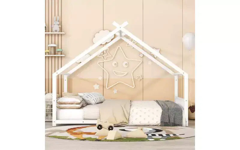 Elegant Full Bed Frame: Unique House Design