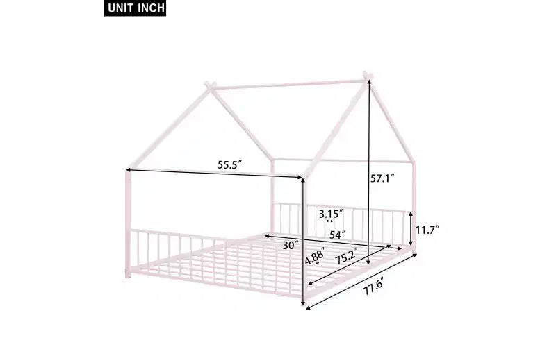 Elegant Full Bed Frame: Unique House Design
