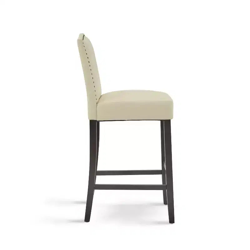 Christopher Knight Home Olaf 30 Contemporary Rubberwood Upholstered Barstools (Set of 2)
