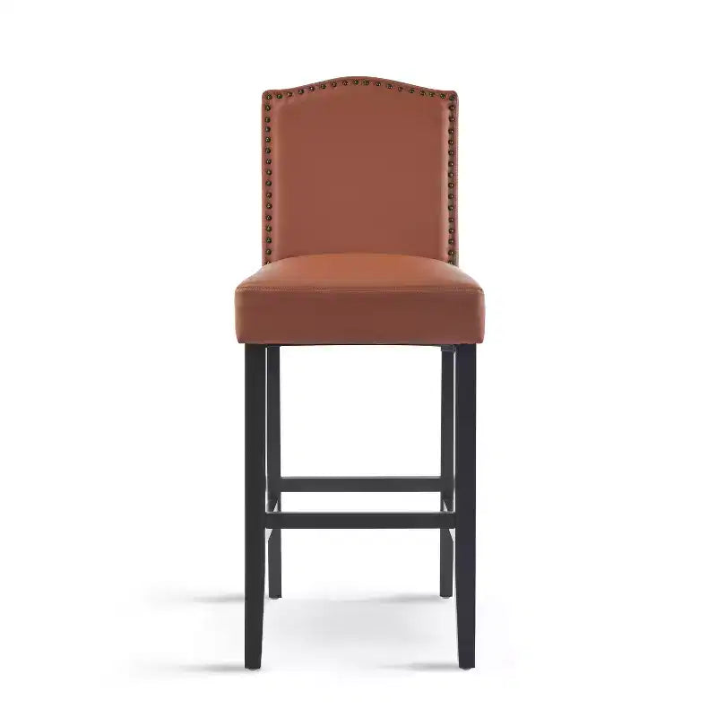 Christopher Knight Home Olaf 30 Contemporary Rubberwood Upholstered Barstools (Set of 2)